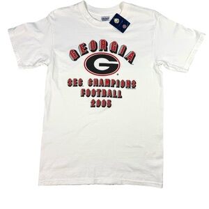 UGA Bulldogs 2005 SEC Championship Football Vintage T-shirt Small Georgia Dawgs